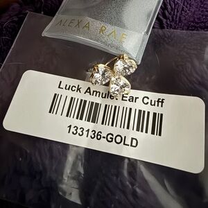 BAR by Alexa Rae Gold Luck Amulet Ear Cuff NEW